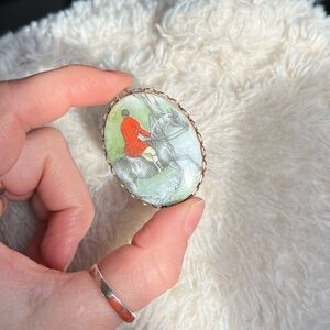 Vintage Horse Rider Pendant